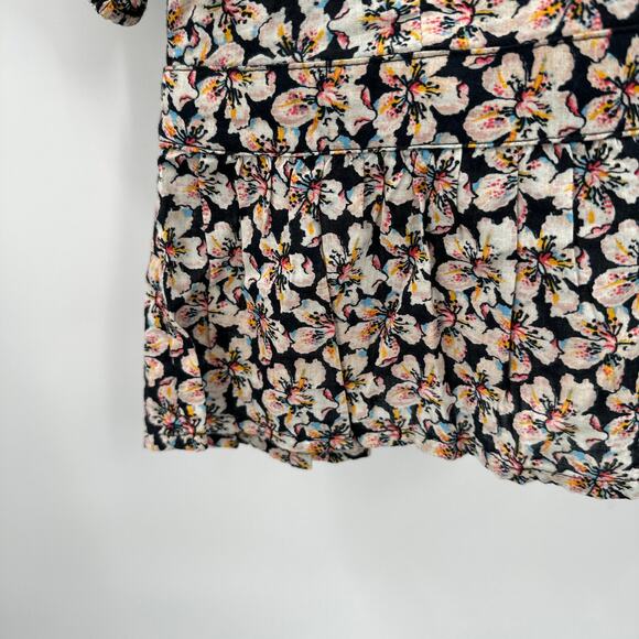 Paige NWT Azul Smocked Back Puff Sleeve Blouse Top in Black Multi // S - Picture 10 of 15